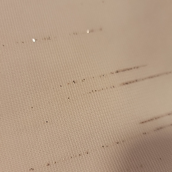 Pink chiffon summer blouse with silver sparkles size M - Picture 6 of 6